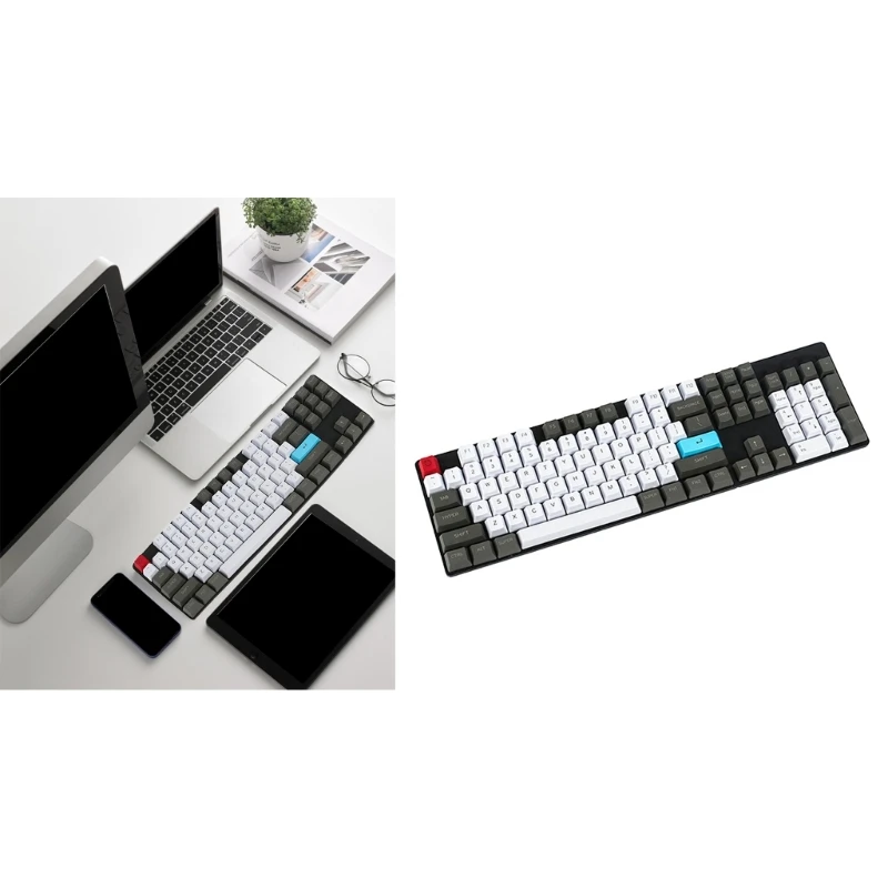 

104 PBT Keycaps for CherryMX Switches 104 Keys Mechanical Gaming Keyboard OEM