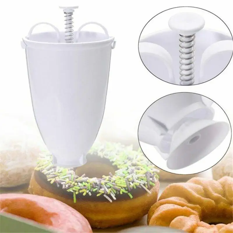 

Magic Fast Plastic Donut Maker Waffle Molds Kitchen Accessory Bakeware Doughnut Maker Cake Mold Biscuit Cookies Diy Baking Tool