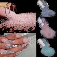 crystal glass balls nail decoration 3d micro beads diy gems nail tiny rhinestones caviar ab colorful diy design nail accessories
