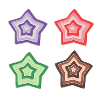 new color star alloy brooch creative color gradient pentagonal shape paint badge lapel pin
