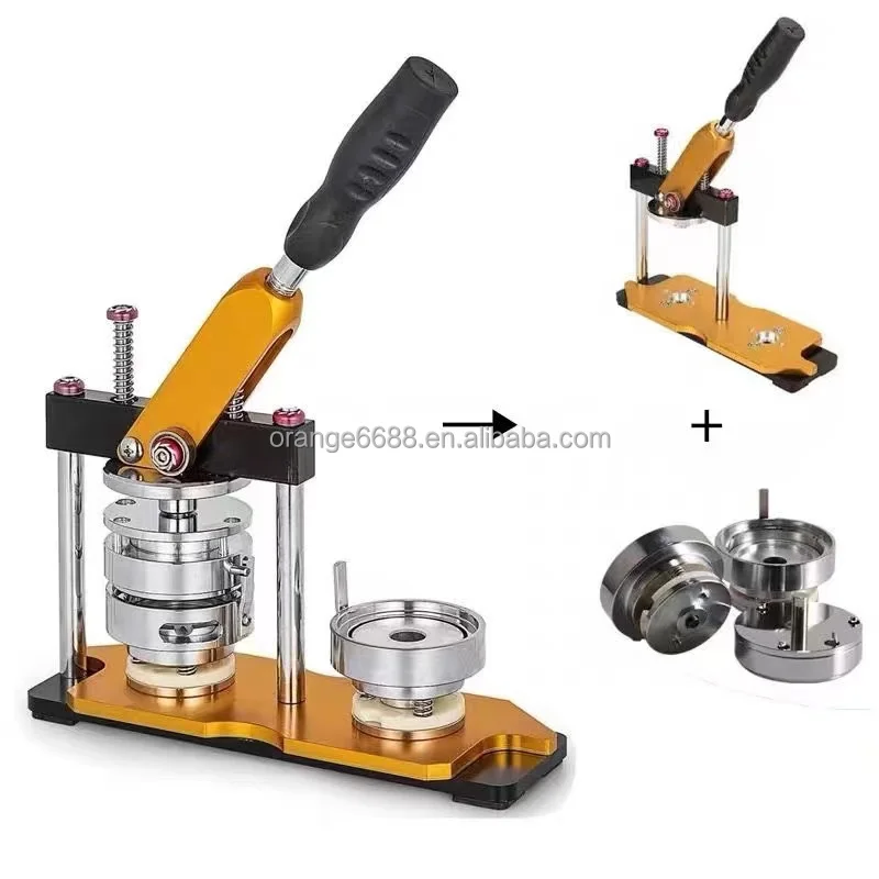 Ручная машина для изготовления значков с кнопками 25 32 37 44 50 58 75 мм холодильника