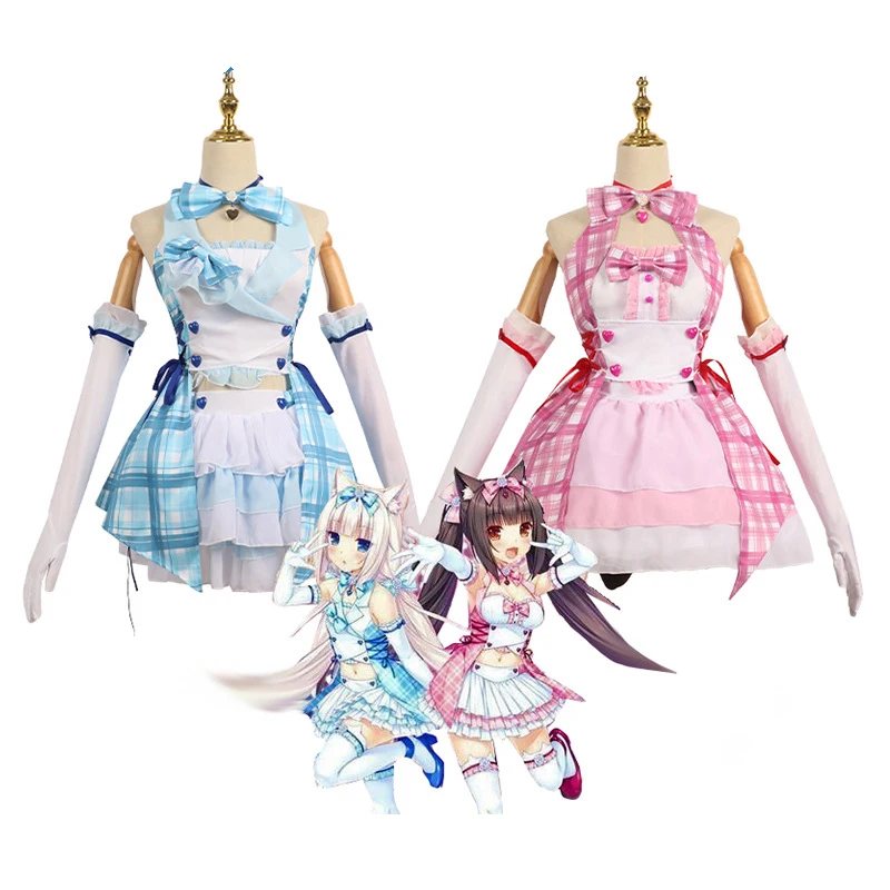 В наличии UWOWO NEKOPARA, костюм для косплея с ванилью, новинка, платье горничной, Idol, сцены, Chocola, ванильный костюм для выступлений, костюм для Хэллоуина В наличии UWOWO NEKOPARA, костюм для косплея с ванилью, новинка, платье горничной, Idol, сцены, Chocola, ванильный костюм для выступлений, костюм для Хэллоуина
