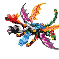 431 pcs 4 in 1 my worlds dinosaur pterosaur building blocks knights hero combine bricks toys for children gift