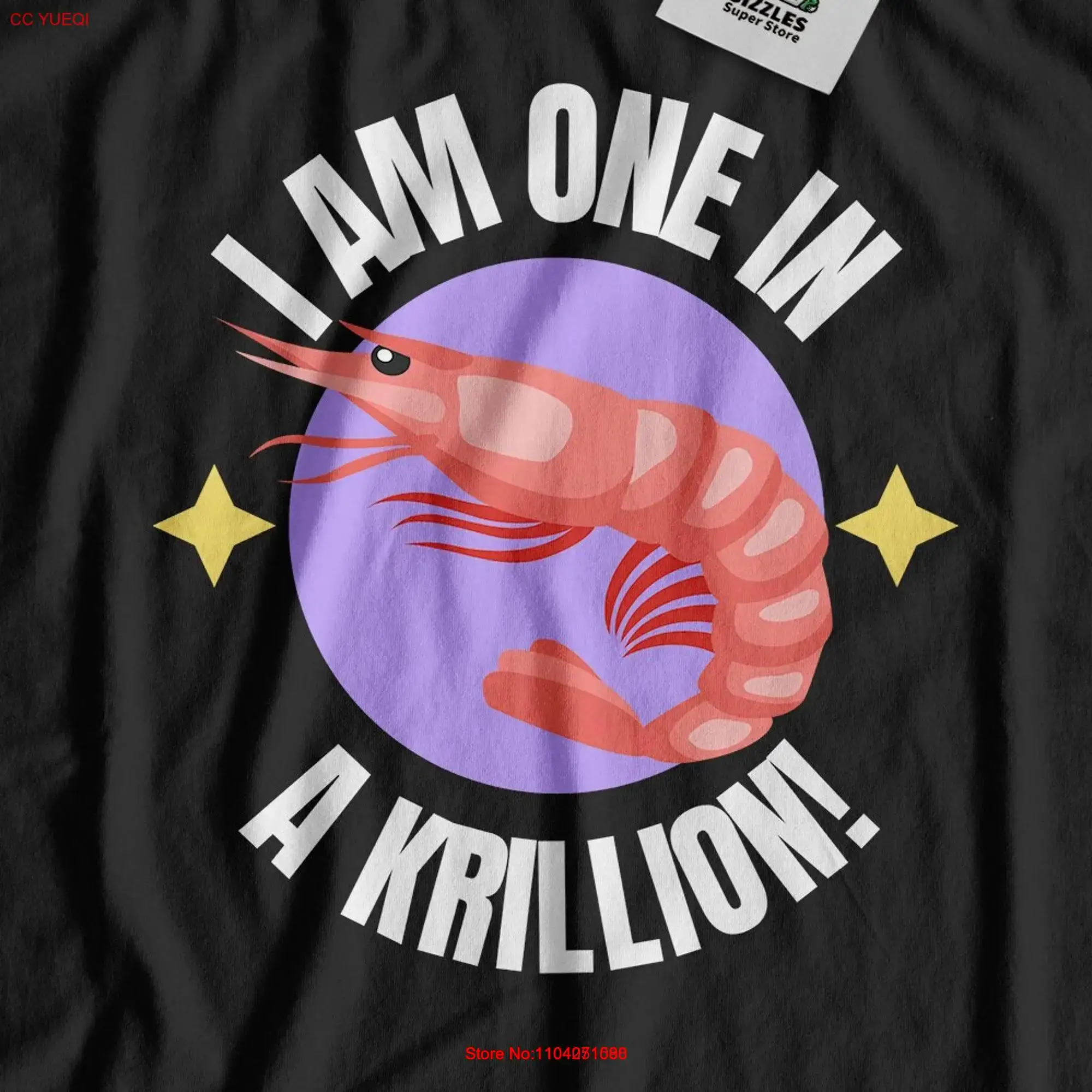 Футболка I Am One In A Krillion Funny Krill и парусная шутка Рыбак с длинными или короткими