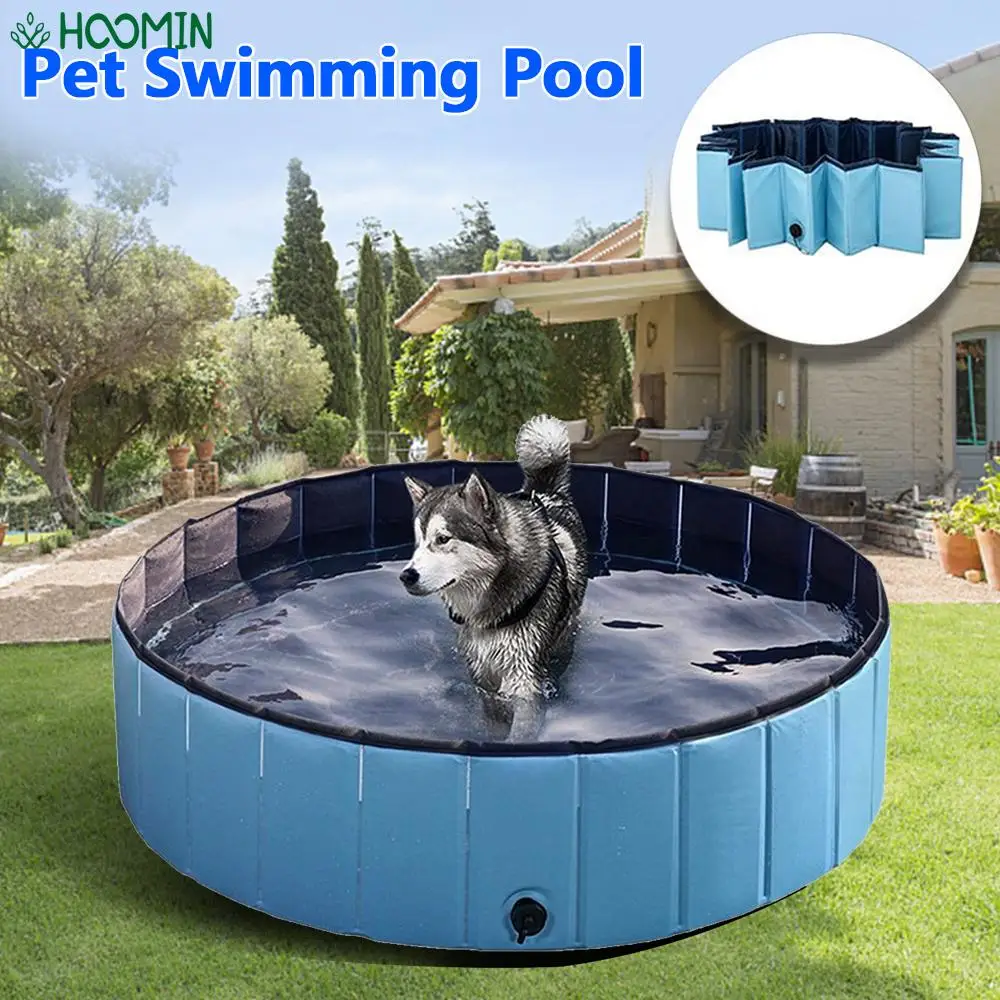 Pet Swimming Pool Collapsible Bathing Pool Foldable Dog Swimming Pool for Dogs Cats Kids Pet Bath Swimming Tub Bathtub Dog Pool