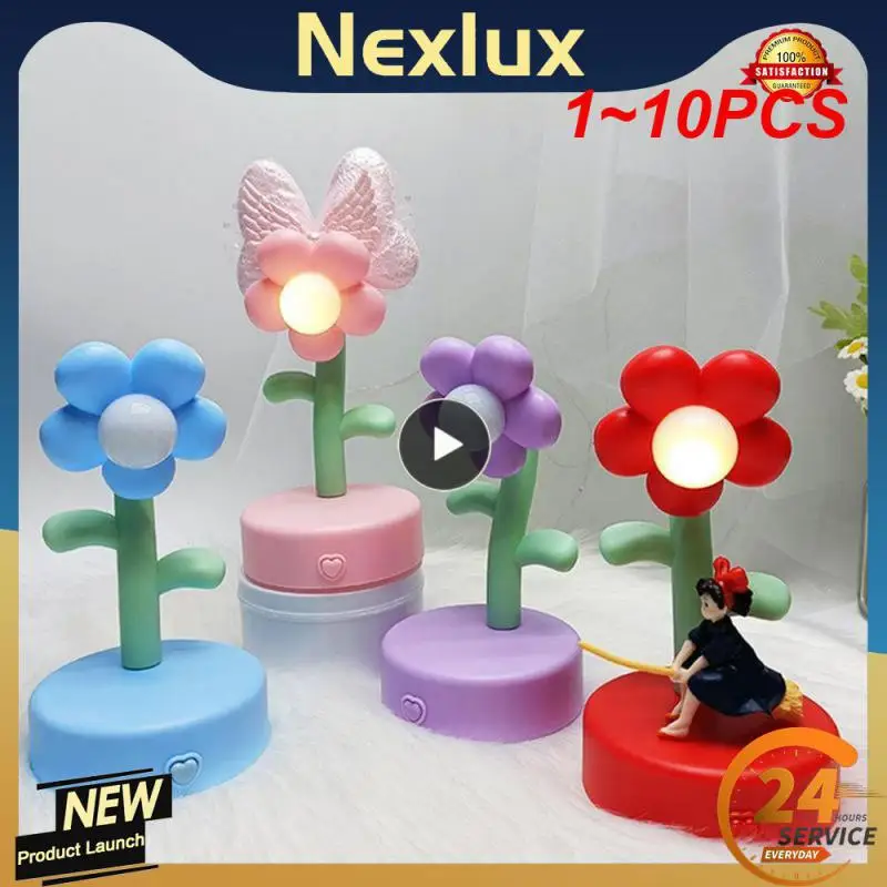 

1 ~ 10 шт., детский ночник с милыми цветами