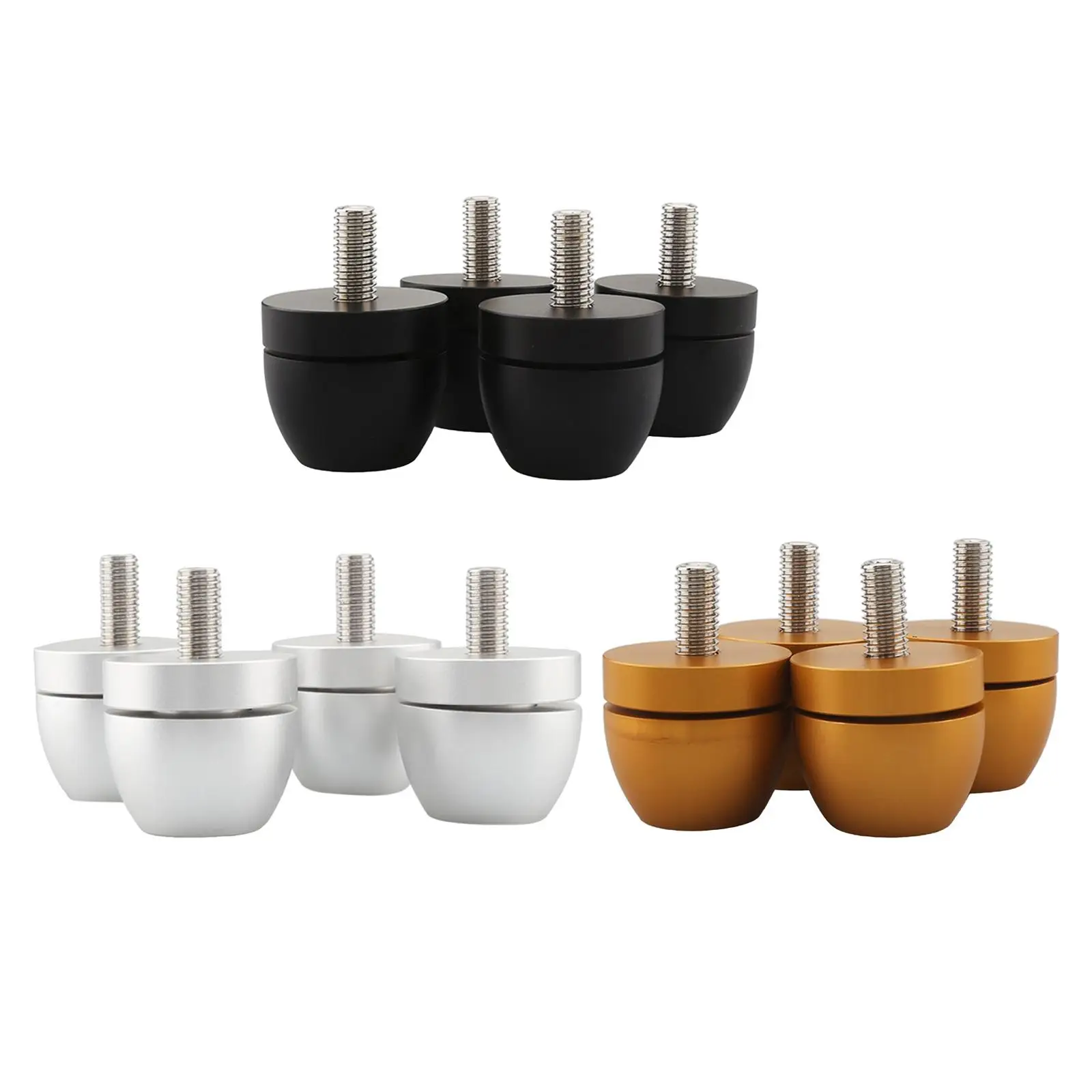 

4 Pieces Speakers Isolation Feet Pad Audio Pads Anti Shock Absorber Foot Feet Spring Damping Pad for CD Player Speaker