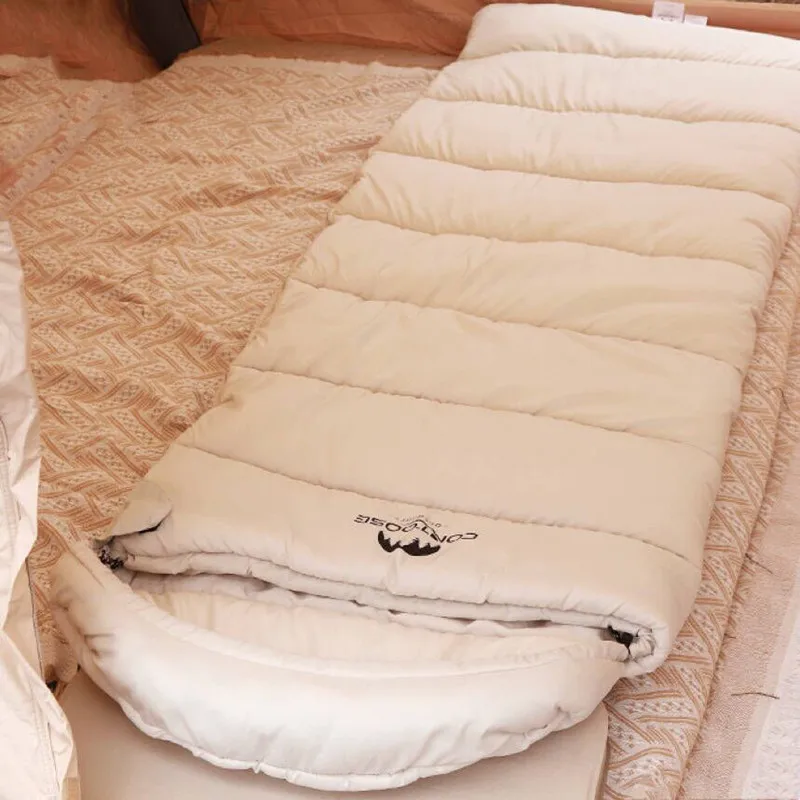 Уличный спальный мешок для кемпинга удобный в переноске толстый теплый взрослых