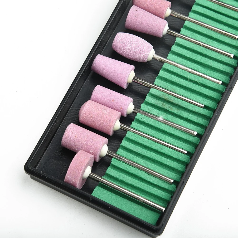 

Durable Grinding Head Nail Art Drill Bits For Rotary Tool Manicure Pedicure Polishing Head Quartz 2.35mm Shank