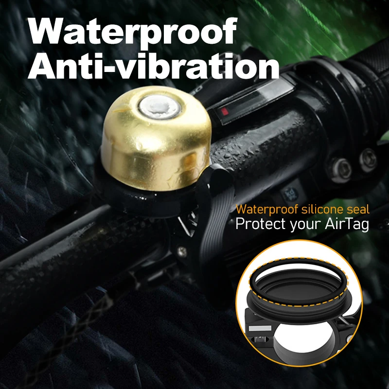Классический Латунный велосипедный Звонок для Apple AirTag чехол водонепроницаемый Air