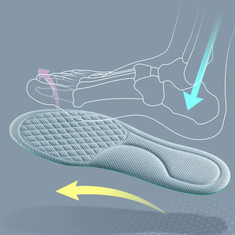 Ортопедические стельки унисекс из мягкой пены с эффектом памяти дезодорирующие