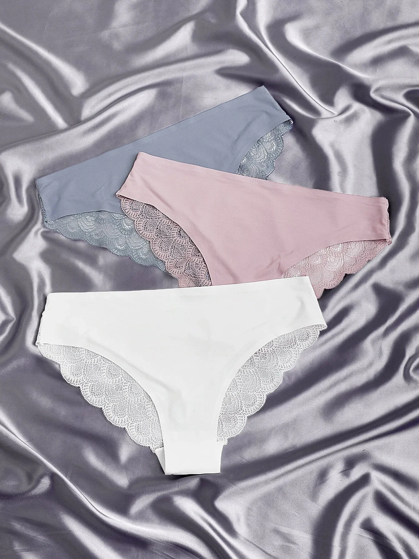 

3pack Contrast Lace Panty