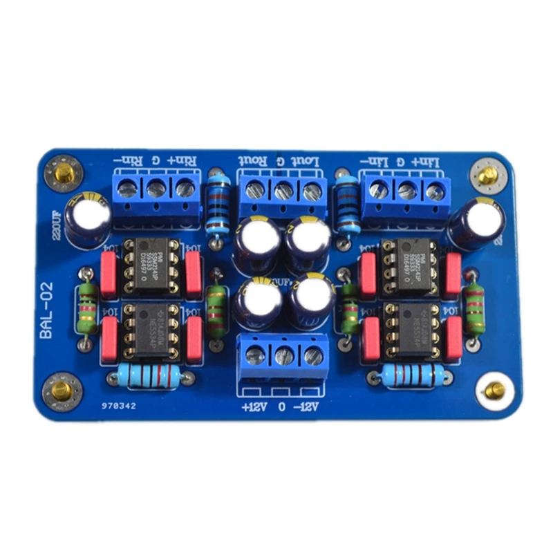 

SSM2141 Balanced XLR Input to Unbalanced RCA Single-Ended Signal Output Finished Board 12-15V F9-005