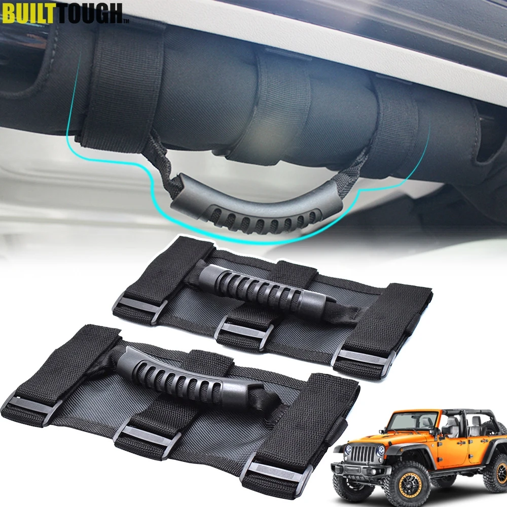

2 шт. для Jeep Wrangler Cj Yj Tj Jk Jk Jl Jlu Jt Sports Sahara Freedom Rubicon Unlimited Roll Bar Grab Ручки Ручка Стайлинг автомобиля