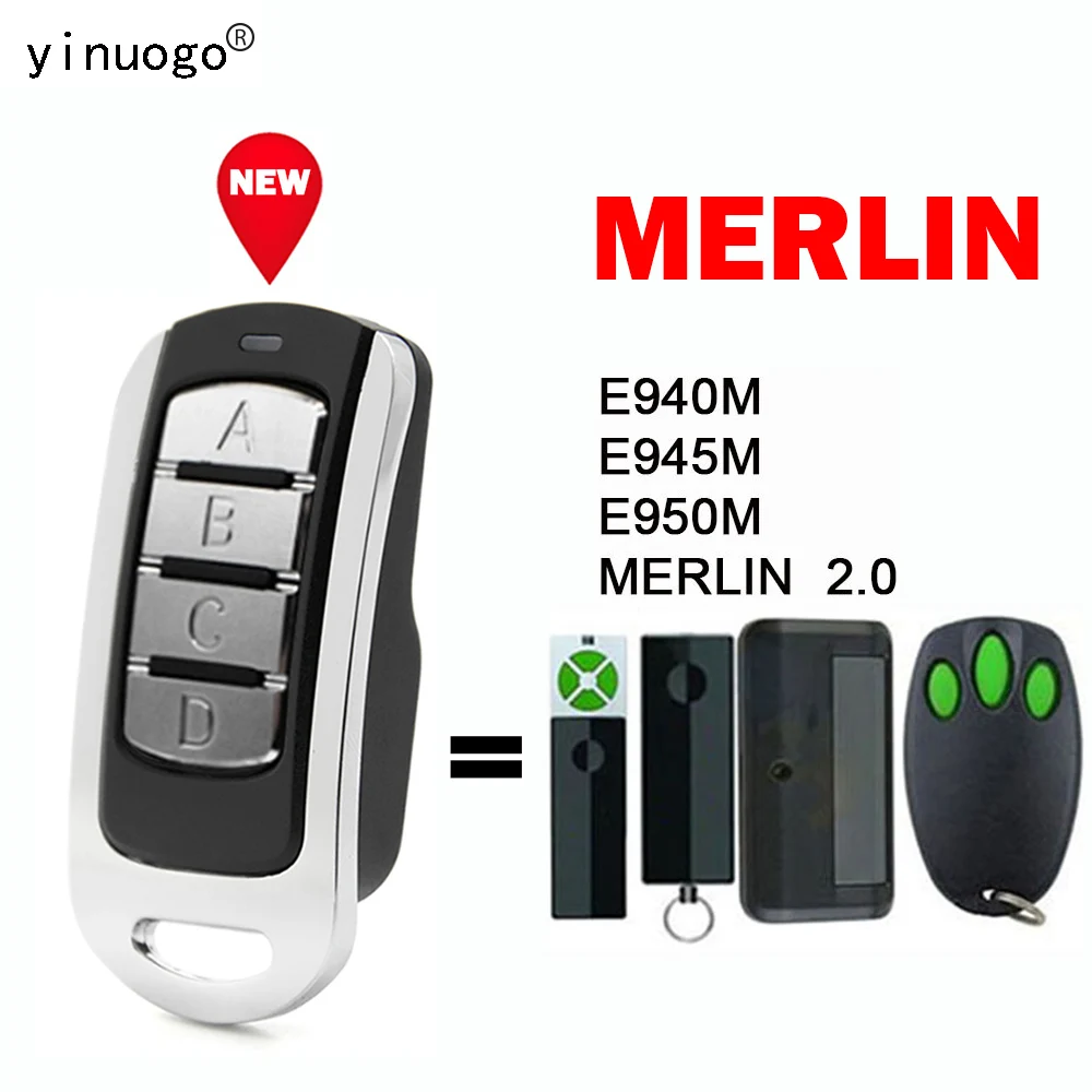 

Для MERLIN пульт дистанционного управления гаражных ворот 433,92 мГц 4 кнопки MERLIN E940M E945M E950M/MERLIN 2,0 пульт дистанционного управления воротами