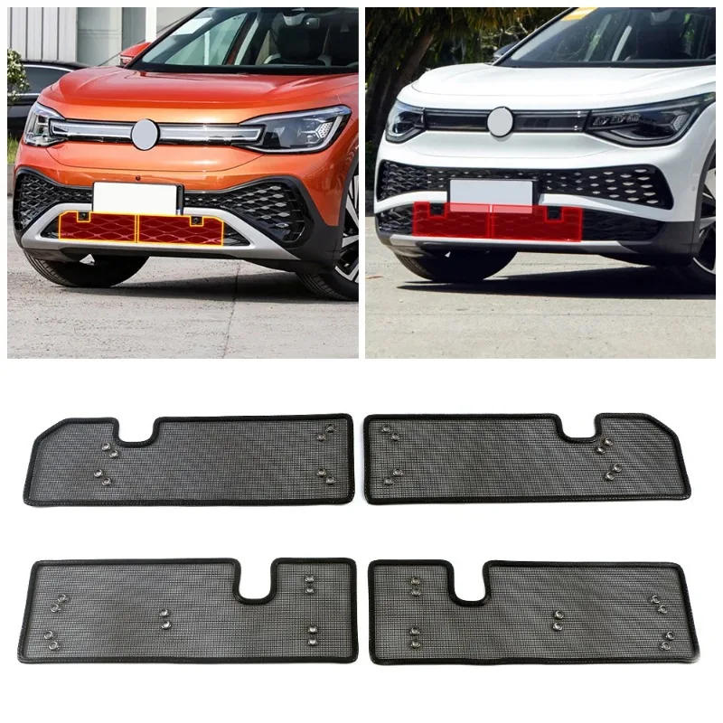 Фото Передняя решетка YUNV для Volkswagen ID 6 6X ID6 2021-2025, защитная сетка от насекомых, сетка для переднего бампера, внешние аксессуары Crozz №2
