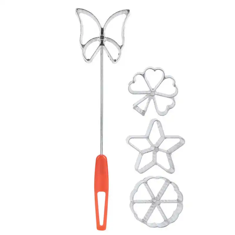 

4Pcs Cake Printing Pastry Mold Biscuit Dessert Maker Waffle Model Set Baking Accessories Kitchen Tool