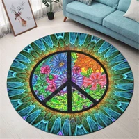 love hippie premium round rug 3d rug non slip mat dining room living room soft bedroom carpet 02