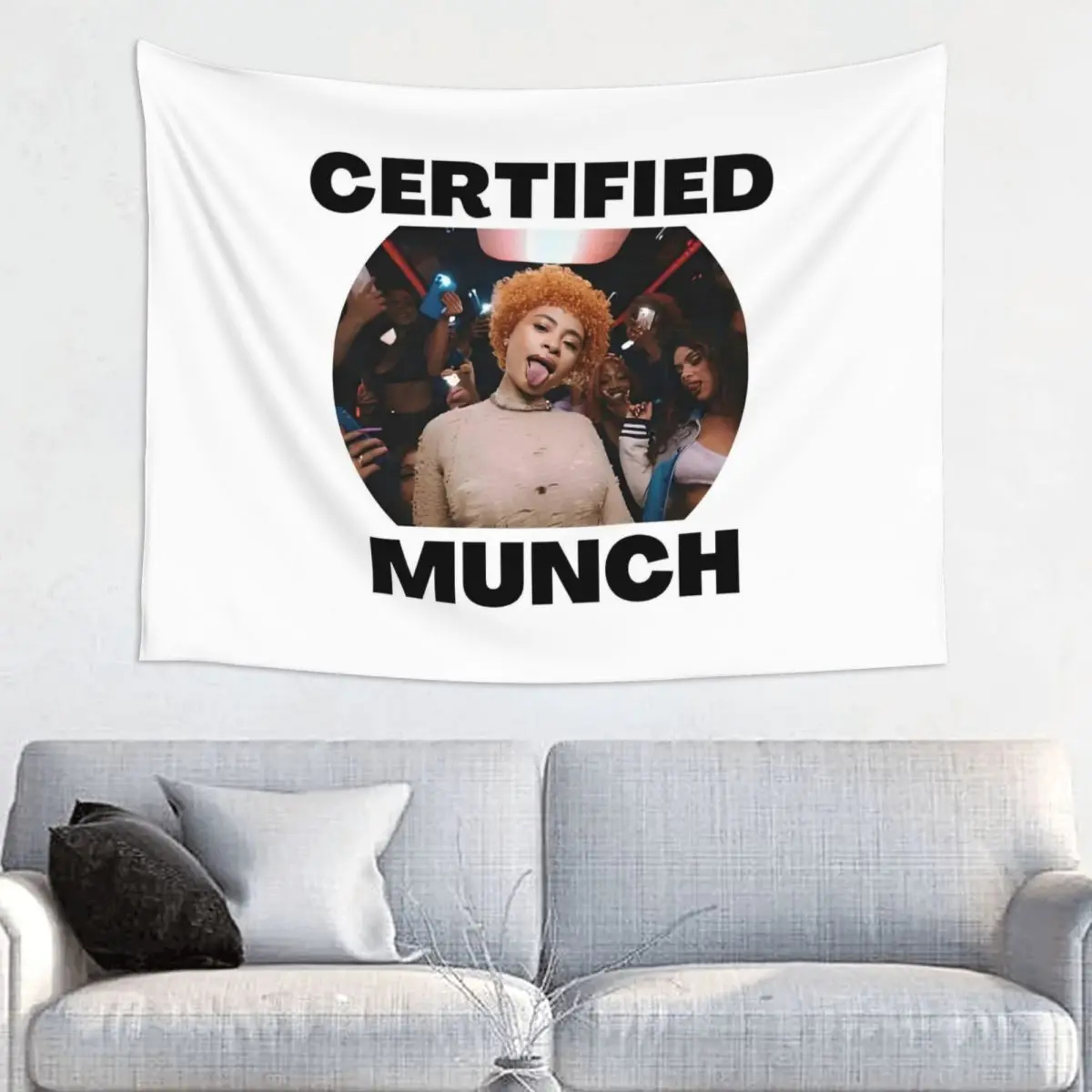 Пользовательский гобелен со льдом и специями в стиле хип-хоп музыка рэп-мунч