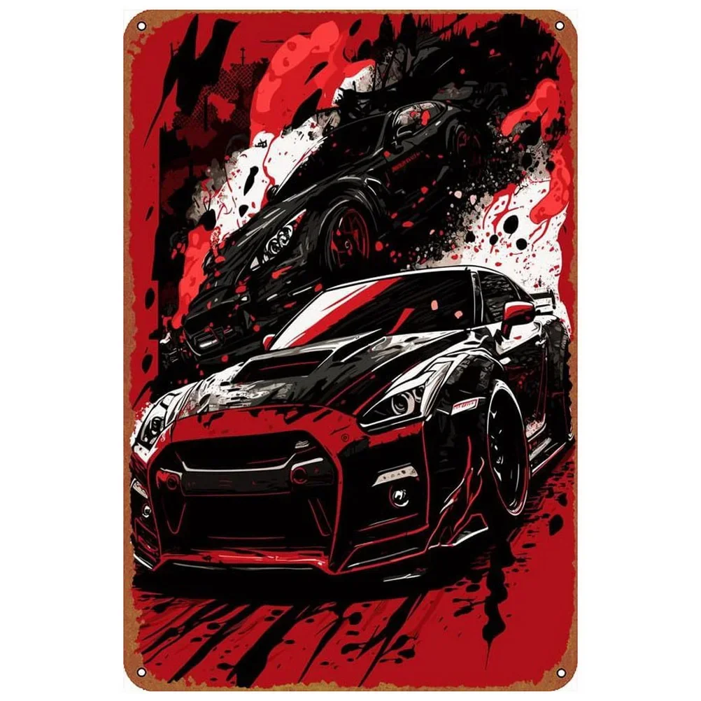 Винтажные классические автомобильные металлические жестяные плакаты Mustang GT