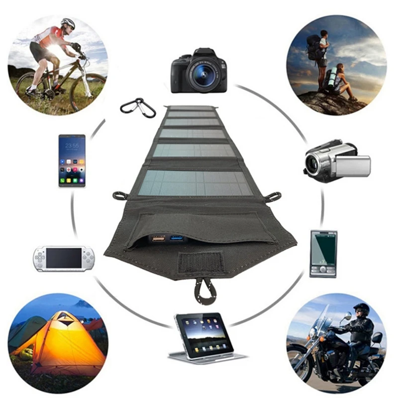 20 Вт портативное зарядное устройство для поликремниевой солнечной панели USB 5 В