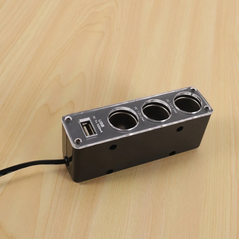 2 шт. автомобильное зарядное устройство с USB-портом 12 В/24 В |