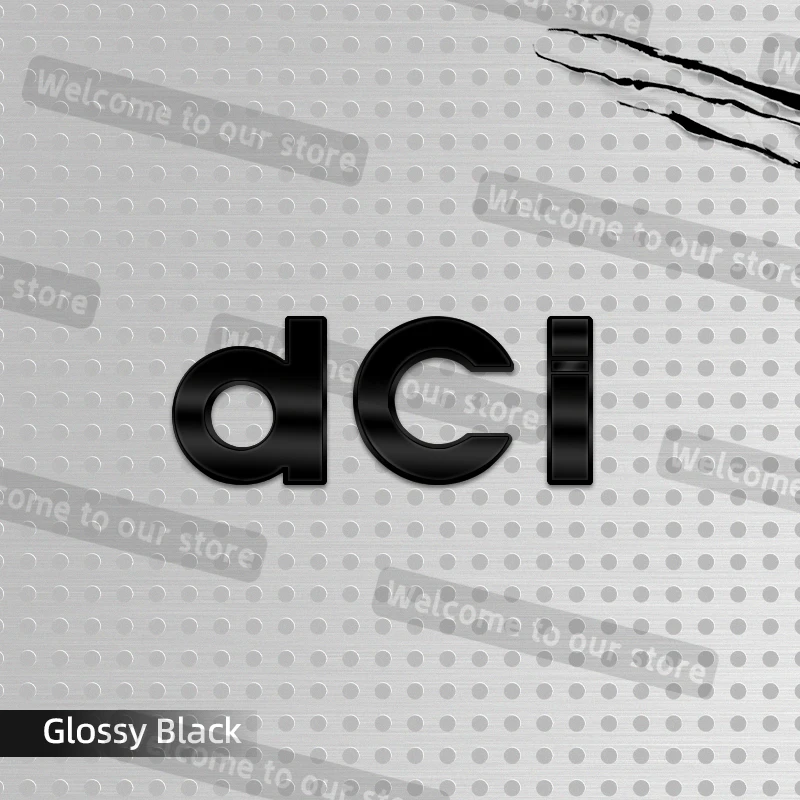 

3D металлический Стайлинг автомобиля Dci, эмблема, наклейки на задний багажник, значок кузова для Dacia Duster Spring Logan Sandero Megane Clio Captur, аксессуары