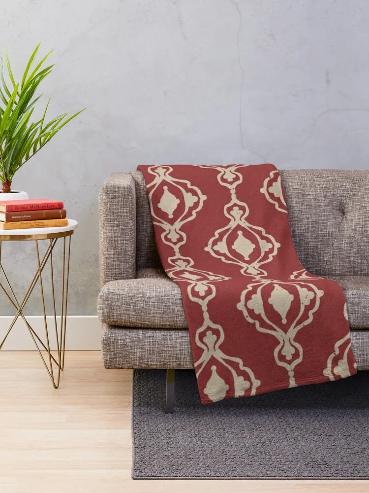 Декоративное одеяло Dacha Arabesque Pattern - Рубин + Голубь Постельное белье Декоративные