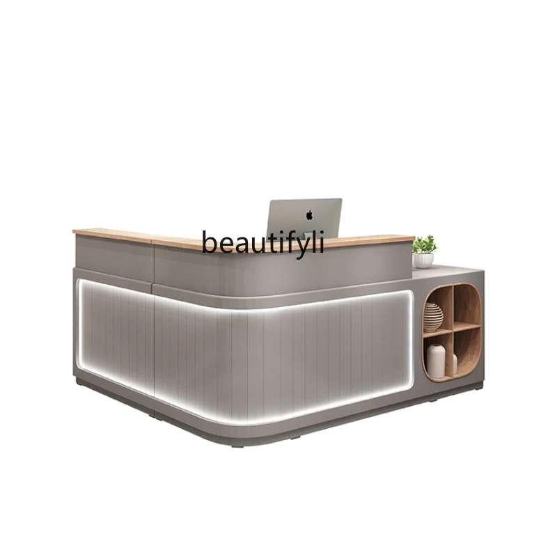 

LBX Cashier Simple Modern Store Small Clothing Store Counter Beauty Salon Bar Counter Milk Tea Shop Reception Desk