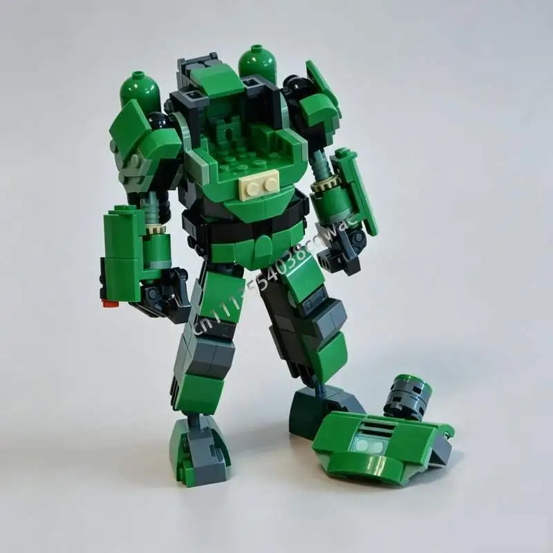 Фото Набор для сборки робота-меха Sci-Fi Stomper Armor (235 деталей), модель MOC, конструктор-головоломка, креативная сборка, коллекционная игрушка, подарок №4