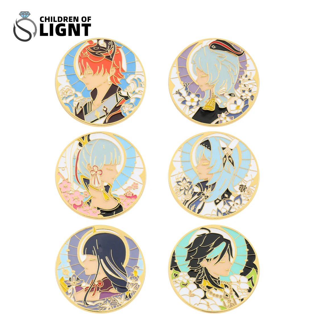 

Genshin Impact Inspired Pins for Backpacks Anime Cute Genshin Enamel Pin Anime Fashion Cartoon Manga Pin Brooch for Women Men