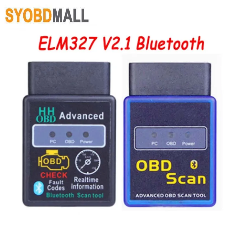 Автомобильный сканер HH OBD2 ELM 327, CAN BUS, ELM327 Bluetooth V2.1 OBDII ELM 327 BT 2,1 HHOBD ELM327 Bluetooth