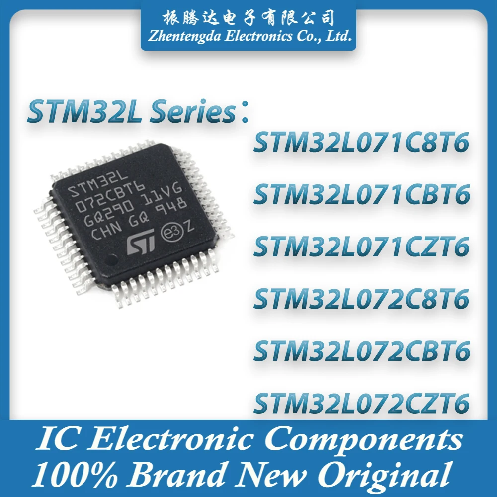 

STM32L071C8T6 STM32L071CBT6 STM32L071CZT6 STM32L072C8T6 STM32L072CBT6 STM32L072CZT6 STM32L071 STM32L072 STM IC MCU LQFP-48