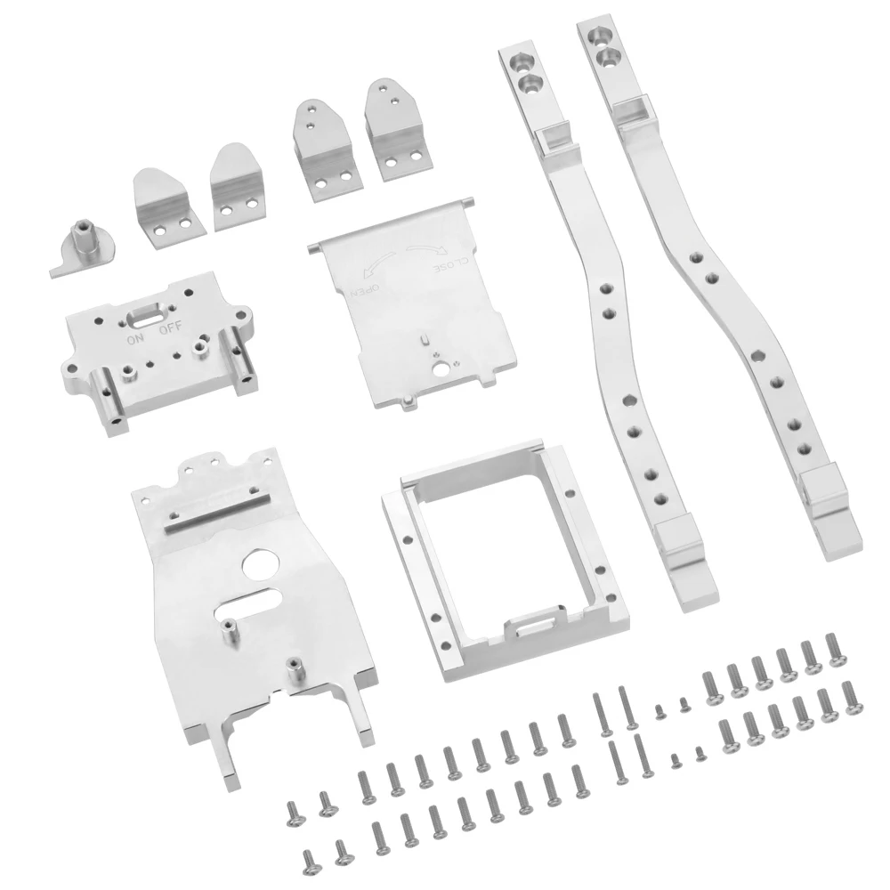 Металлическая рама для радиоуправляемых моделей, аксессуары для WPL D12 1/10 RC Car DIY, запчасти для обновленных грузовиков R604S