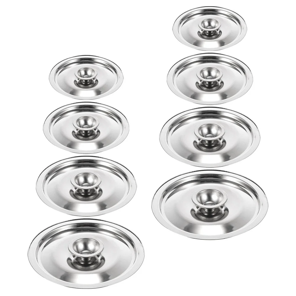 

Lid Pot Cover Steel Stainless Seasoning Pan Saucepan Replacement Lids Frying Universal Covers Tin Metal Can Screen 10Cm Grease