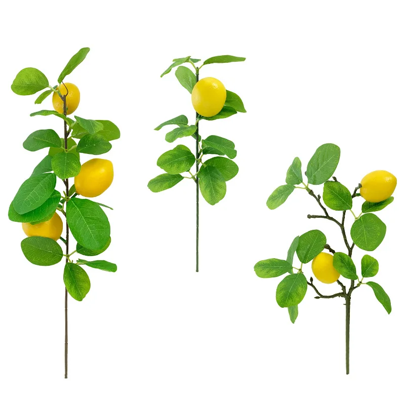 

Simulated Lemon Branch Lemon Fruit Simulated Green Plant Decoration Home Decoration Artificial Lemon Small Single Branch
