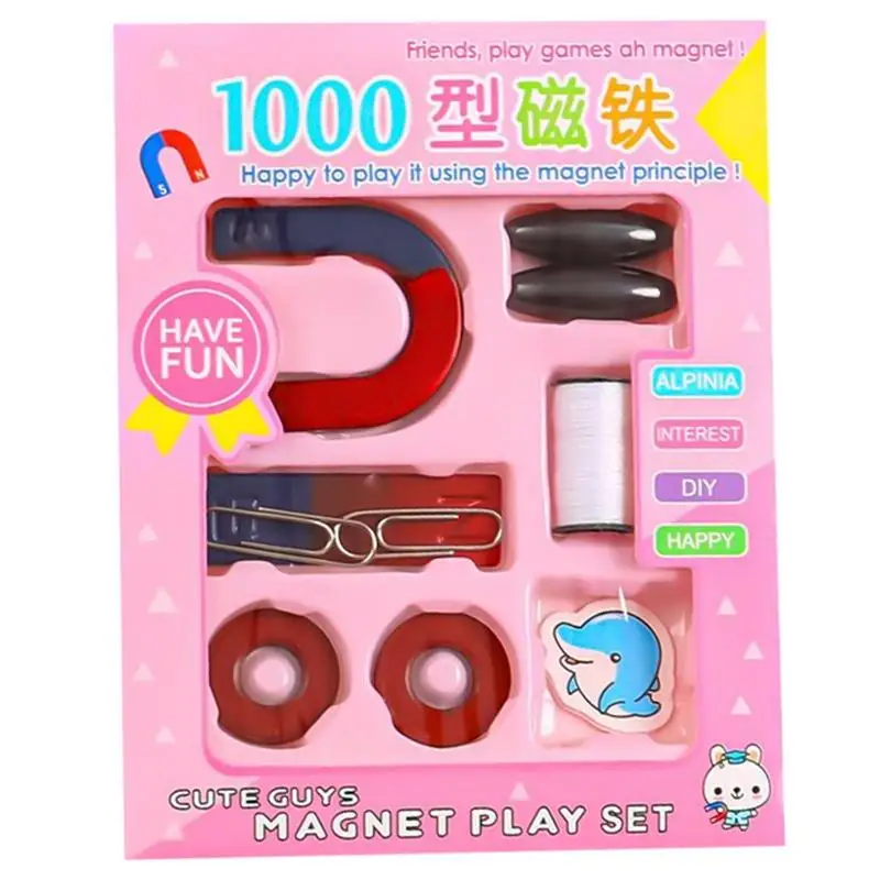 

Набор магнитов для детей, U-образный компас, учебный инструмент