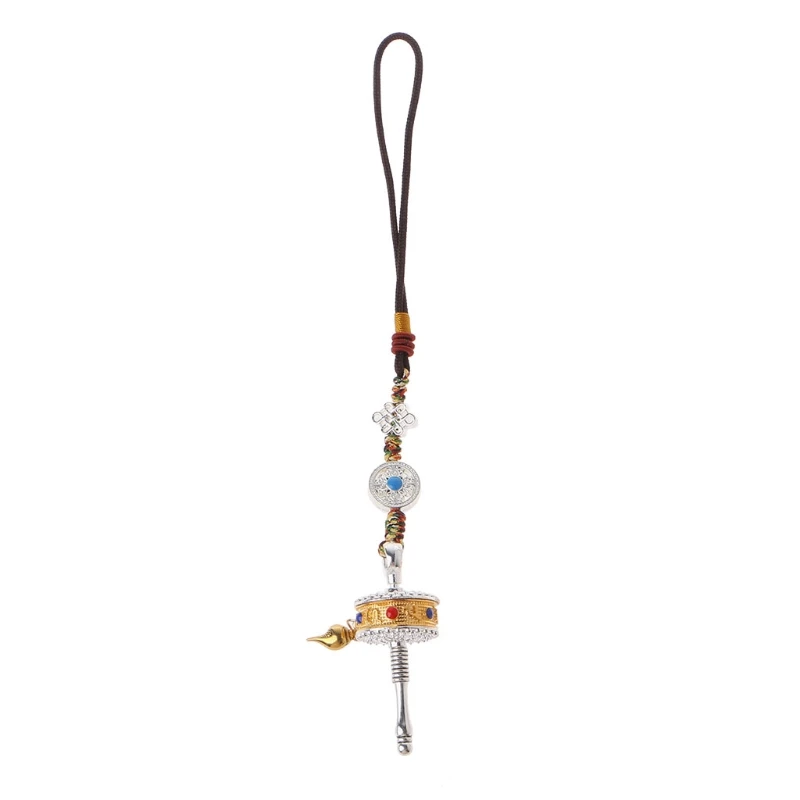 

for Creative Tibet Prayer Wheel Spinner for KEY Chain for KEY Ring for Handbag
