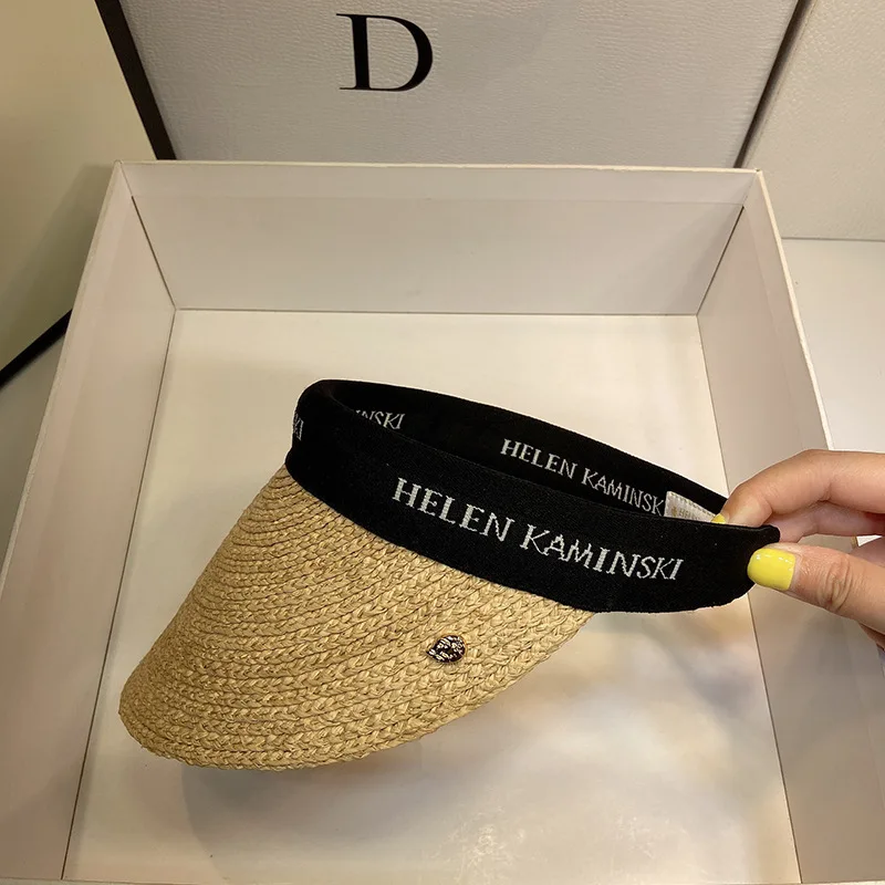 

Шляпа женская Соломенная с защитой от УФ-лучей и козырьком