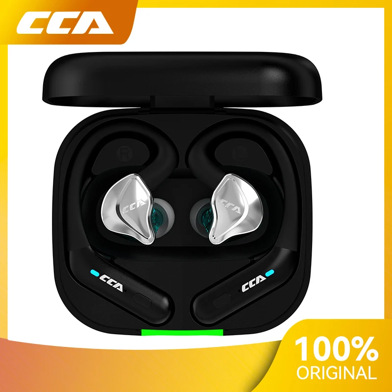 

Беспроводные наушники CCA BTX, модуль с ушным крючком, Bluetooth-совместимая гарнитура 5,2, Hi-Fi спортивные игровые беспроводные Bluetooth-наушники