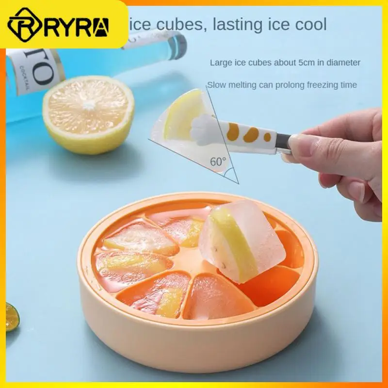 

15.5cm Diameter Ice Making Box With Lid Saving Time Effort Durable Silicone Ice Tray Box Food Grade Easy Demoulding 205g Modern