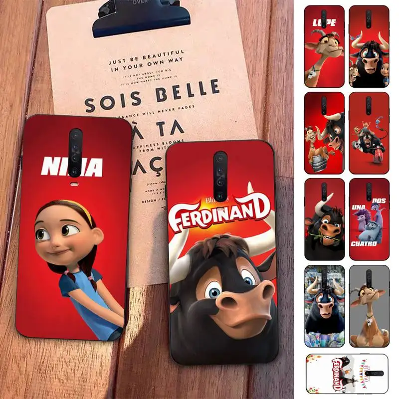 

Disney Ferdinand Phone Case for Redmi 5 6 7 8 9 A 5plus K20 4X S2 GO 6 K30 pro