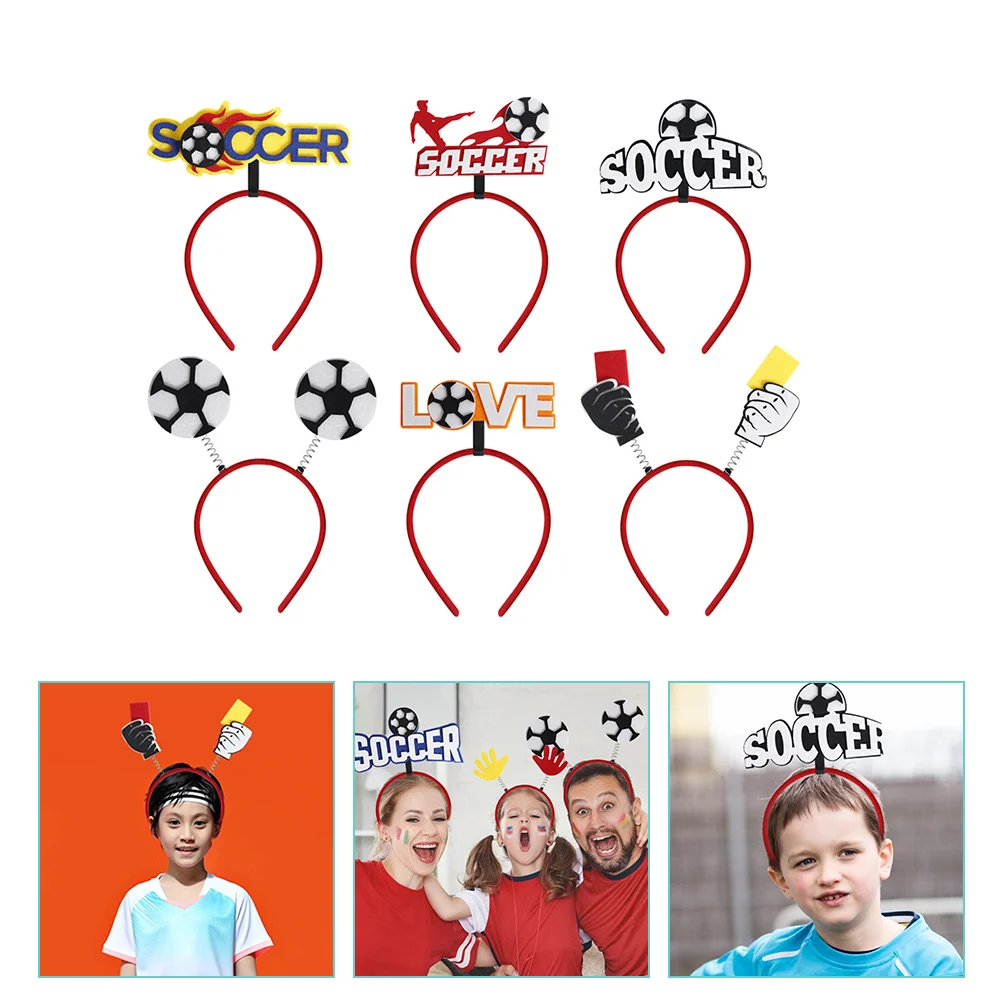 

Headband Soccer Football Party Competition Hairbandgame Hair Cheerworld Cup Supplies Headdress Hoop Hoops Favorsdecorations