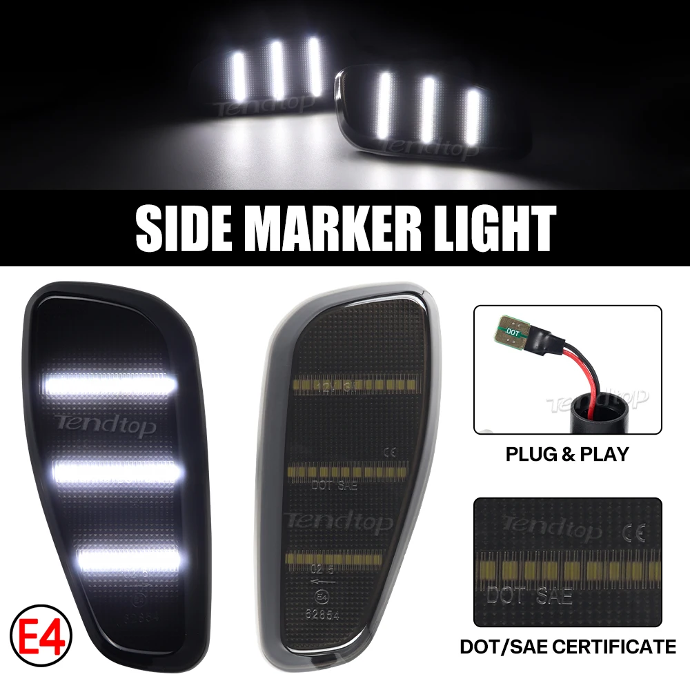 Фонарь поворота автомобиля Белый/янтарный-4 фонаря фонарь передней стороны для