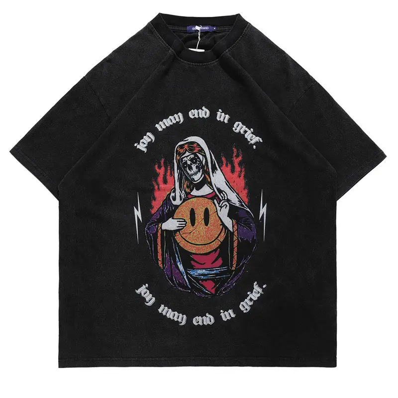 

Футболка мужская оверсайз в стиле хип-хоп