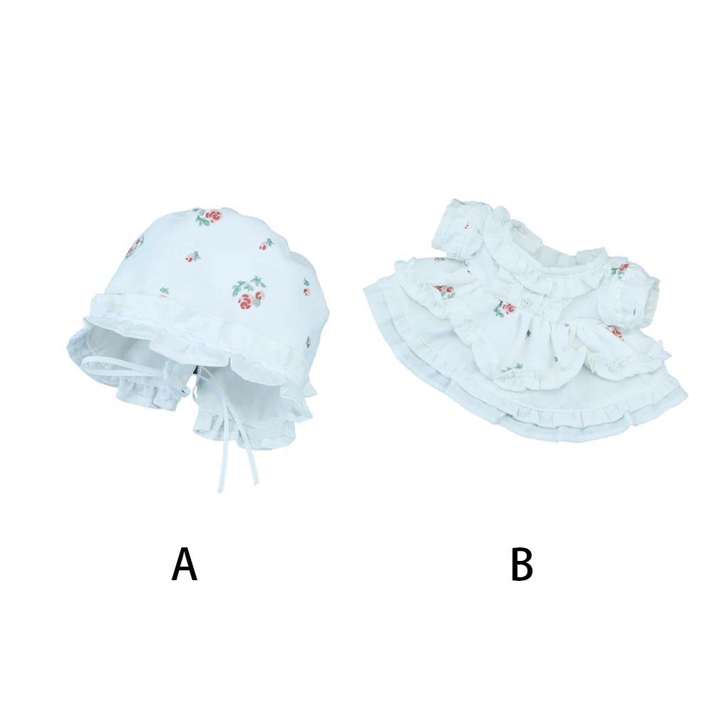 

Одежда 20 см, модное платье ручной работы, шапка с узором розы, наряды, детское платье, аксессуары «сделай сам», подарки на день рождения для д...