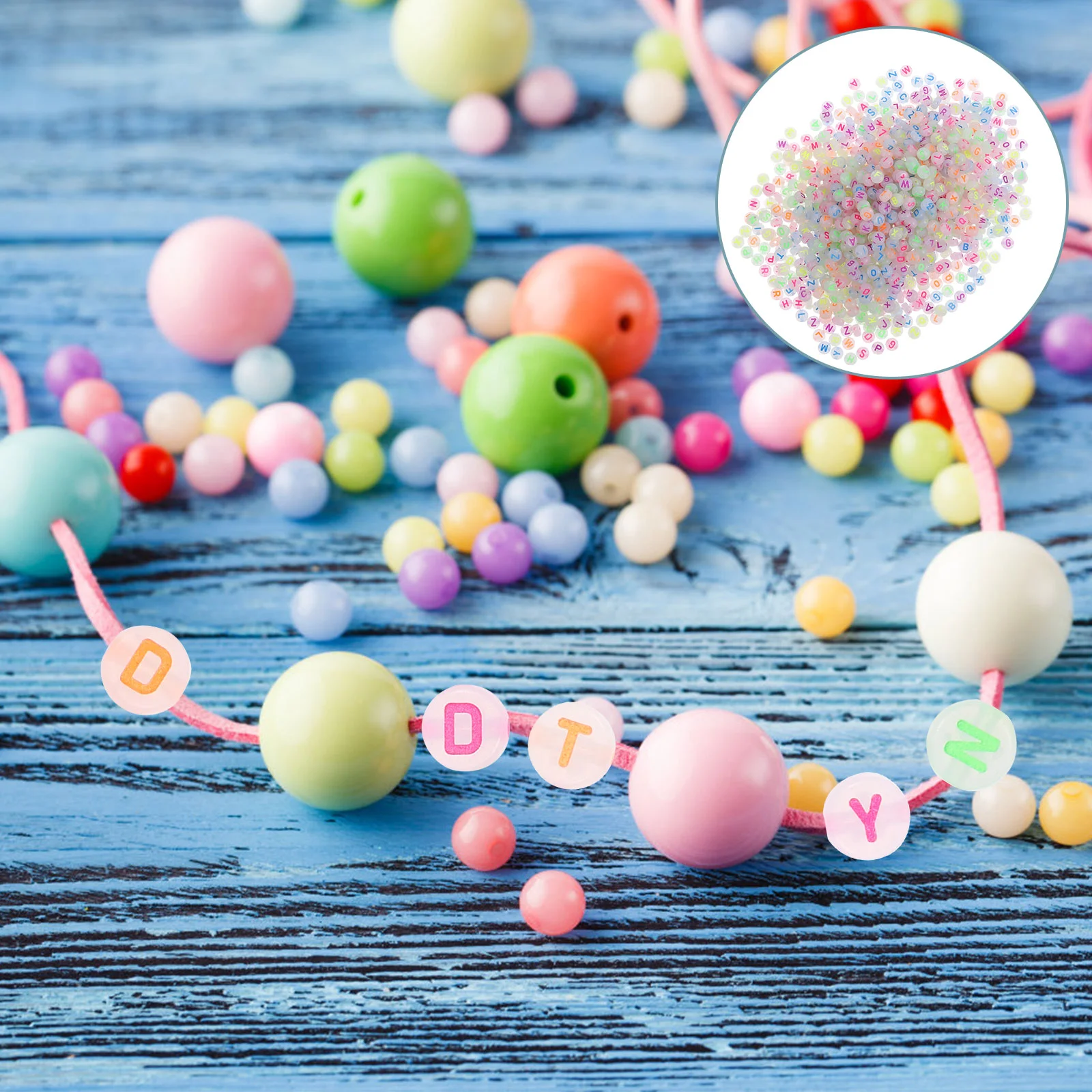 1000 шт. ремесленные бусины с алфавитом портативный браслет принадлежности для