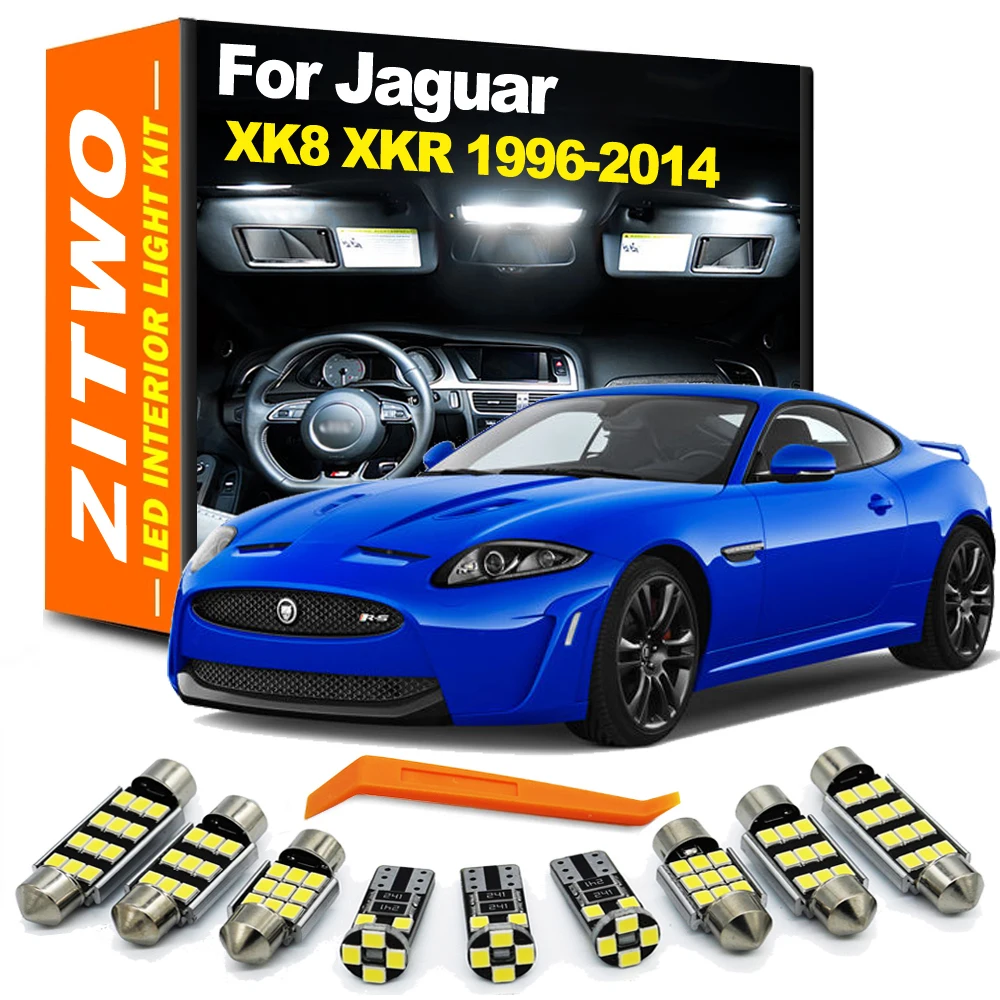 

Комплект светодиодного интерьерного освещения для Jaguar XK XK8 XKR X100 X150 1996- 2008 2009 2010 2011 2012 2013 дверная лампа Canbus