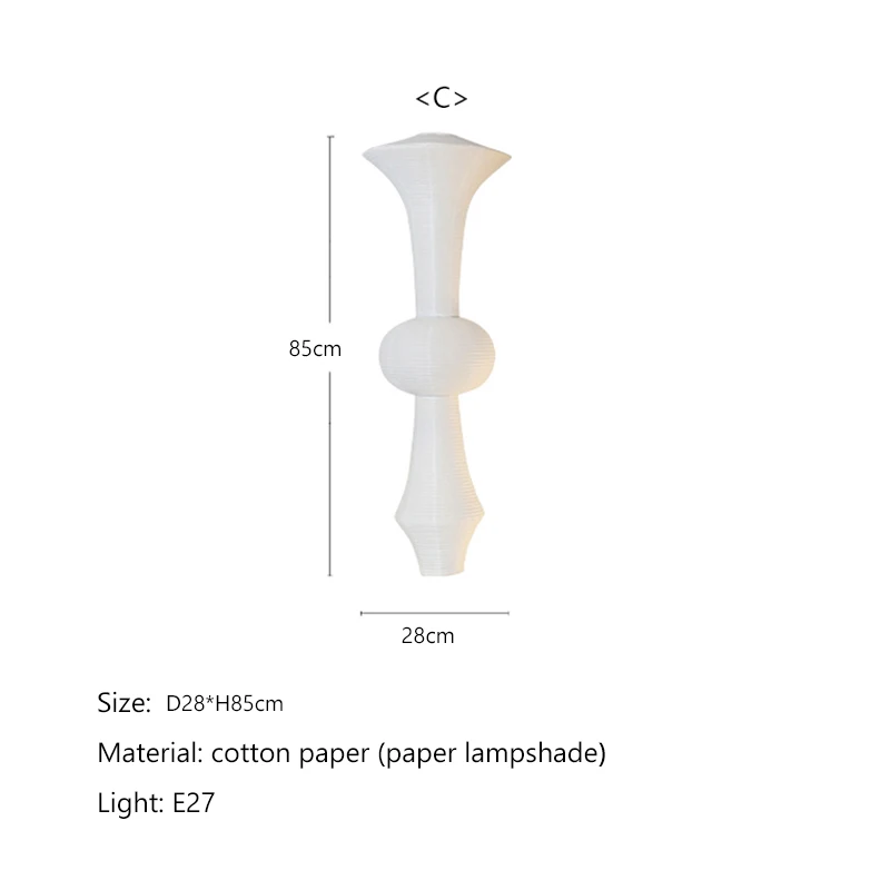 DRMIYA Светодиодные подвесные светильники из рисовой бумаги