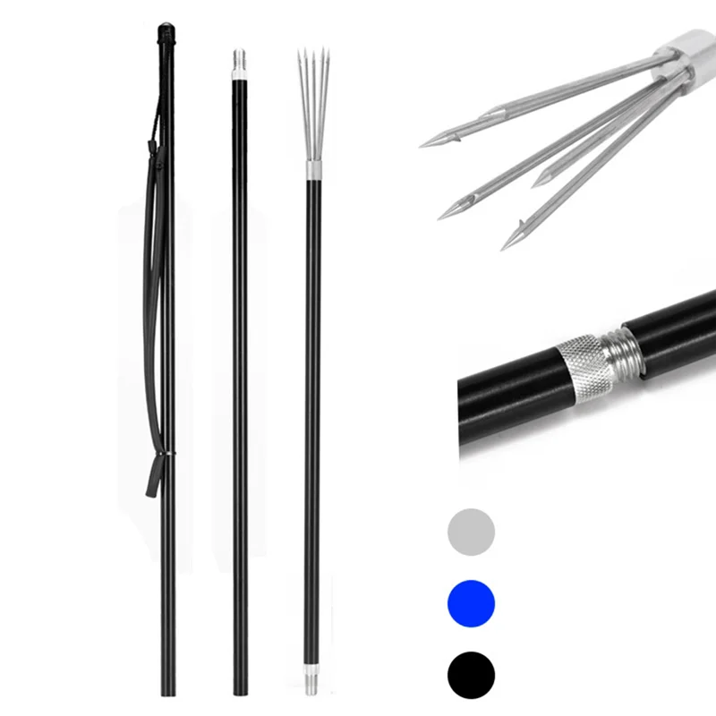 Рыболовный гарпун из алюминиевого сплава 3-секционный наконечник гарпуна с